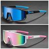 2PCS Men's Oversized Cycling Glasses for Men Bicycle Windproof Colorful Coating Sunglasses Outdoor Sports Motorcyc