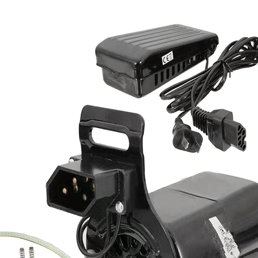 180W Household Old Sewing Machine Motor with Belt Sewing Foot Control Pedal Set Handmade Handecrafts Accessories (US Plug)