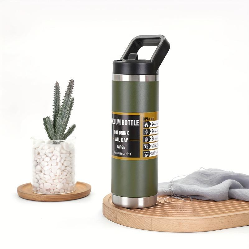 27oz/37oz Thermosflasche Heiß und Kalt Edelstahl Thermoskanne Tragbar Outdoor Camping Reise Auslaufsicher Trinkwasserflaschen