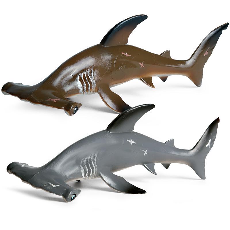 Children's Solid Plastic Hammerhead Shark Underwater Model Toy