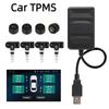 For Car TPMS Radio DVD Player Android TPMS Spare Tyre Internal External Sensor Tire Pressure Monitoring System USB