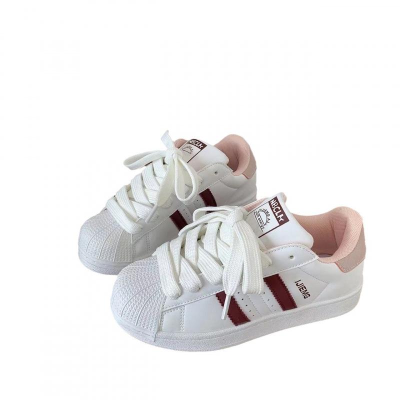 Niche Korean version of shell head white shoes women's ins tide 2025 new versatile breathable student leisure sports shoes