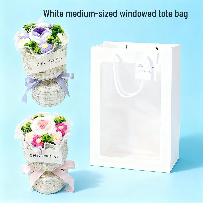 Hand-Knitted Soap Flower Bouquet – Luxury Valentine s & Teacher s Day Gift