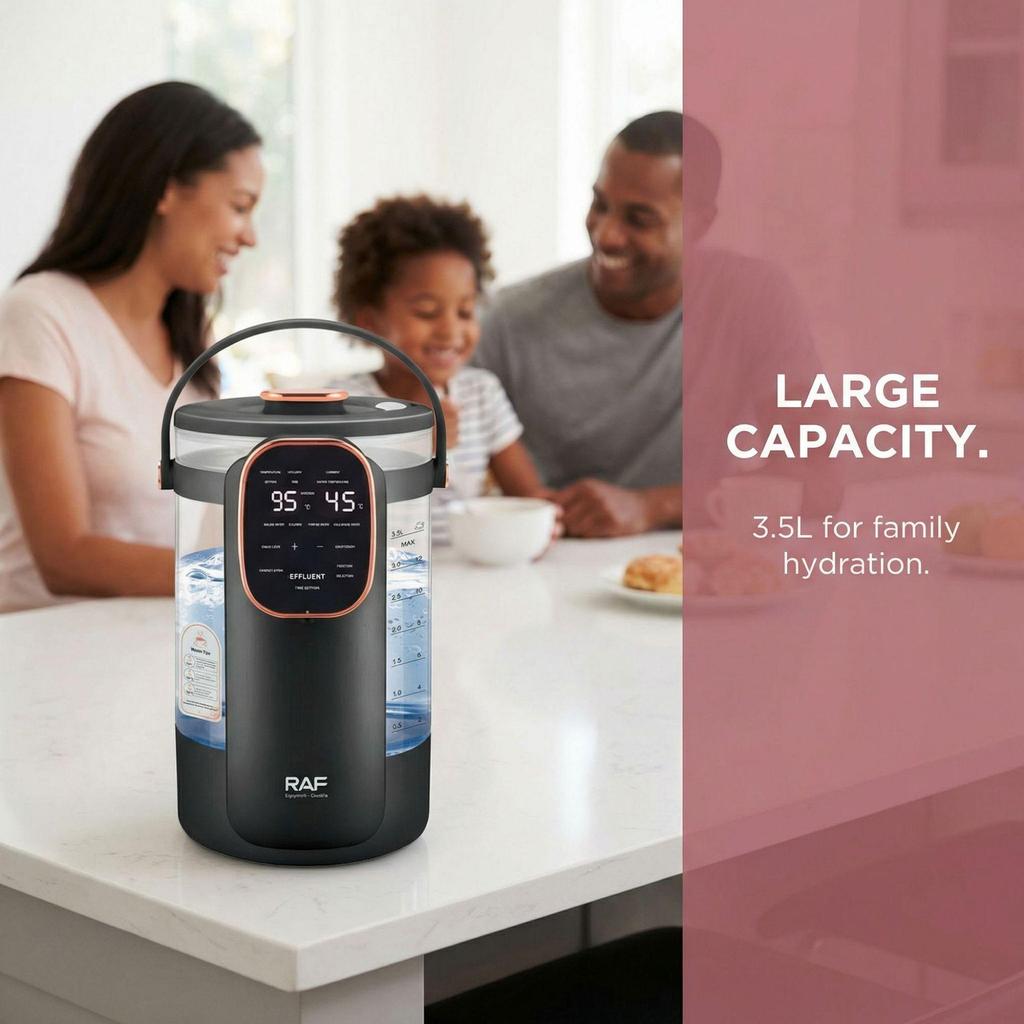 3.5L Multi-functional Electric Kettle with Digital Display and Overheat Protection, 1000W