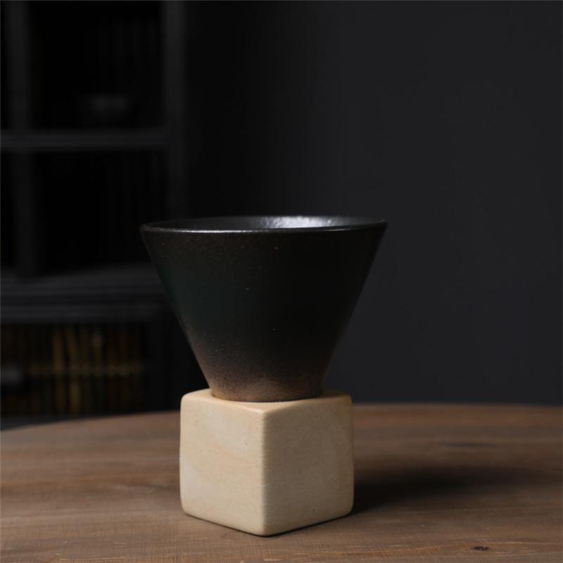 Retro Coffee Mugs Coffee Cups  Creative Design Funnel Ceramic Cups Home Restaurant Drinking Utensils Teacup