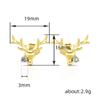 Cute Big Antler Earrings For Women, Trendy Earrings For Christmas And Festivals, Micro-Inlaid Zircon Fashion Earrings.