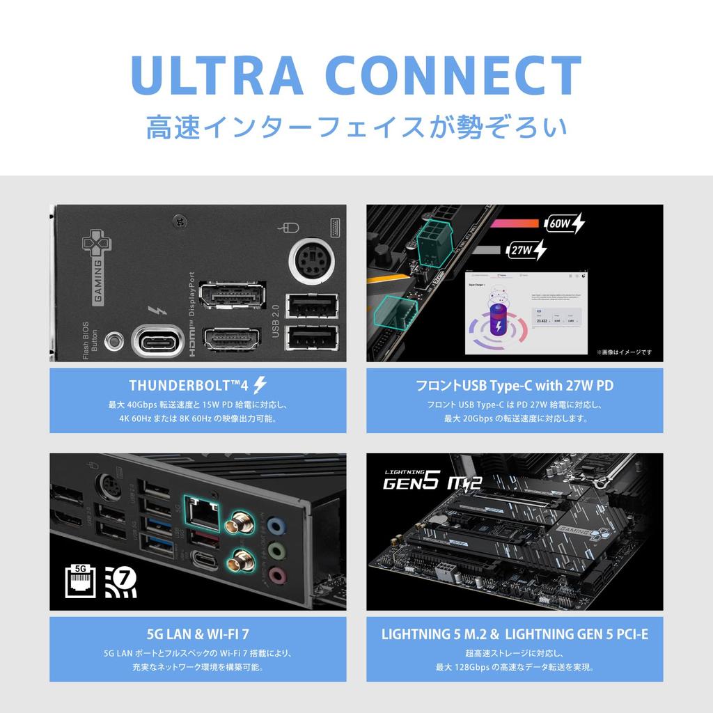 MSI Z890 GAMING PLUS WIFI ATX-Mainboard mit Z890-Chipsatz MB6588