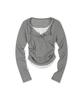 MOAA Dual Henley Neck Sleeve_Fleece Lined (Gray)