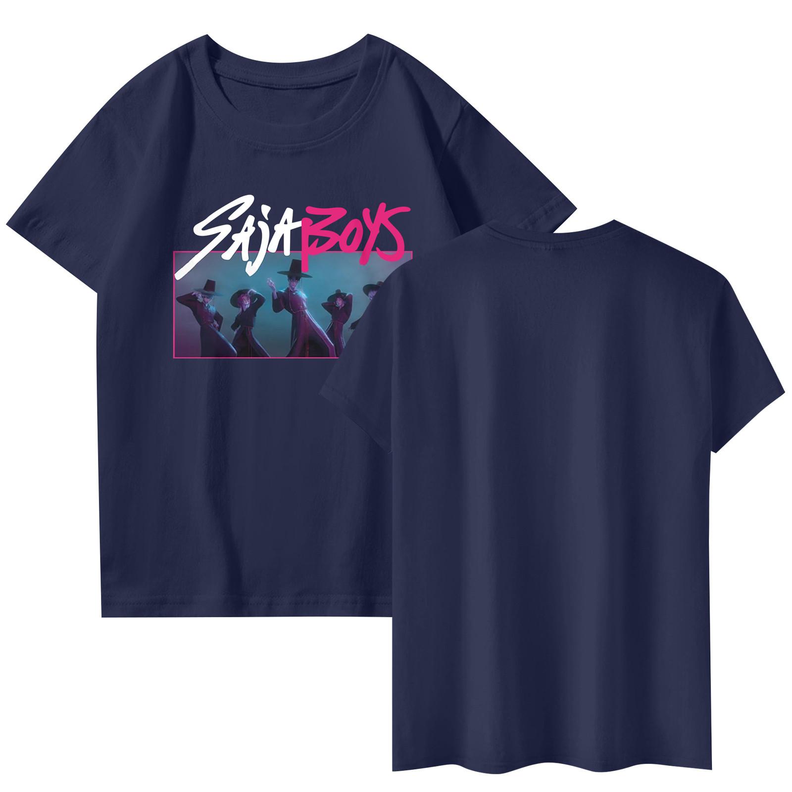 

Модная рабочая одежда с коротким рукавом и круглым вырезом, принтованные топы для женщин, летние топы XL тёмно-синий