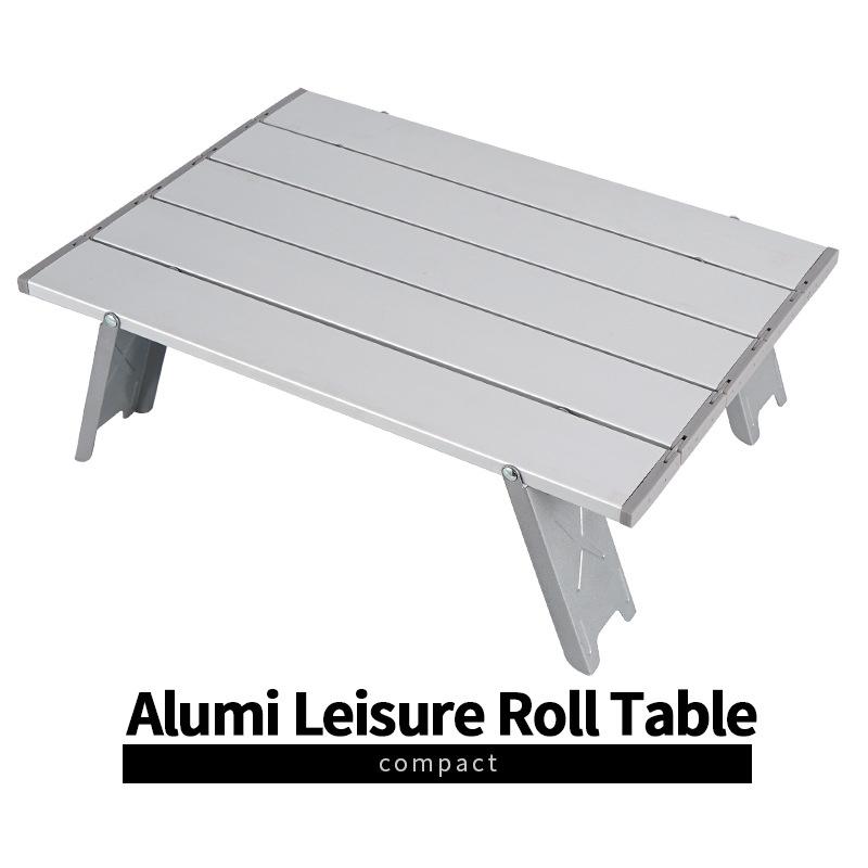 Picnic Mini Folding Table Outdoor Golden Aluminium Alloy Folding Picnic Table Ultralight for Hiking Foldable