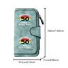 50-Year-old retro sunset men's large-capacity wallet with business card slot and cash pocket, suitable for formal occasions and office use, a gift