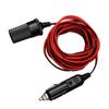 Professional Grade 5 Meter 12V Car Cigarette Lighter Extension Cable, Heavy Duty Power Adapter for RV Truck Camping Use