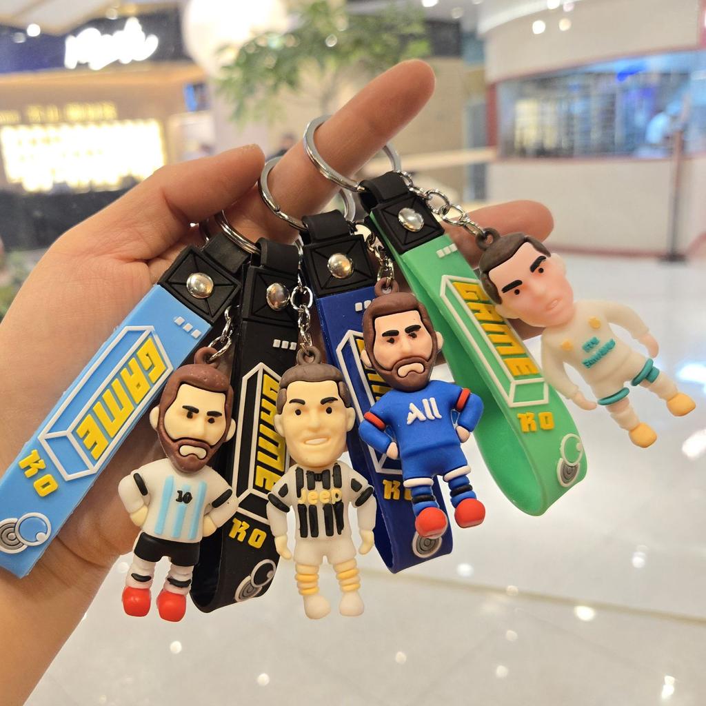 Neuer Cartoon Sportstar Schlüsselanhänger Anhänger, Personalisierte Trikotpuppe, Schlüsselanhänger, Rucksackanhänger, Kleines Geschenk.