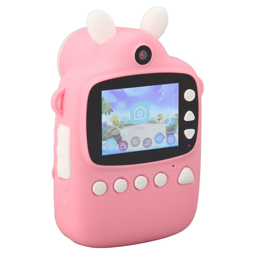 Print Camera Cute Cartoon Student Printing Camera 16MP Dual Lens 1920X1080 Resolution MP3 Video