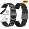 18mm 20mm 22mm 24mm Width Quick Release Full Stainless Steel Watchband Wristwatch Universal Flat Head Watch Strap Accessories