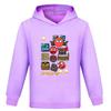 Hot Sale Kids Sweatshirts Red Ball 4 Print Cartoon Children Hoodies Fashion Baby Pullover Casual Outwear Tops Girls Boys Clothes
