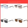 Vintage Frameless Mens Fashion Sunglasses With Uv400 Protection For Outdoor Activities