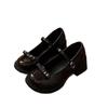 Autumn Brown Small Leather Shoes Retro Black Shoes Mary Jane Shoes Women's Lolita Single Shoes