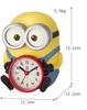 RHYTHM Minion/Bob Table Clock Alarm Clock Voice Alarm Yellow 15.2x12.1x12.3cm 4REA30ME33