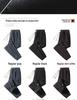 Men's European Size Corduroy Casual Winter Sweatpants with Velvet Lining
