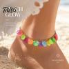 Beach Shell Bracelet Boho Ocean Charm for Women, Colorful Scrolled Layered Style Anklet Adjustable Bracelet, Summer Holiday Vacation Jewelry Gift Her