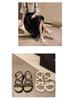 Women's 2024 Summer Platform Sandals with Small Cross-Strap and High Heel In New Korean Style