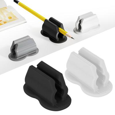 6-teilige verbesserte Stifthalter, selbstklebend, starker Klebstoff, einfach zu installierende Bleistiftclips, Stifthalter, Desktop-Organizer-Zubehör