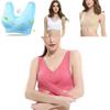 Women Lady Sexy Front Cross Adjustable Side Buckle Lace Vest Wireless Sport Bra For Ultimate Comfort And Style