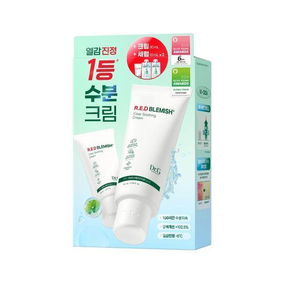 Dr.G Red Blemish Clear Soothing Cream 70ml Giveaway 2 Types (+ 20ml Serum)