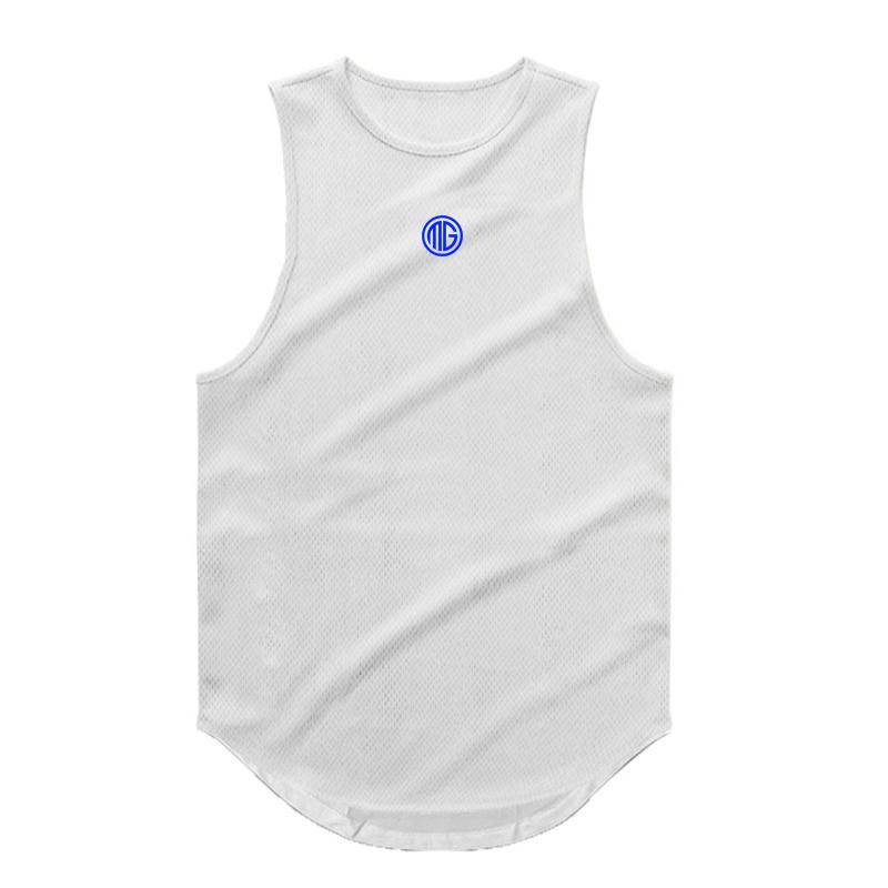 Muscleguys Men's Summer Singlets Loose Tops Fitness Bodybuilding Tank Top Men Gym Sporting Mens Oversized Vests Undershirt