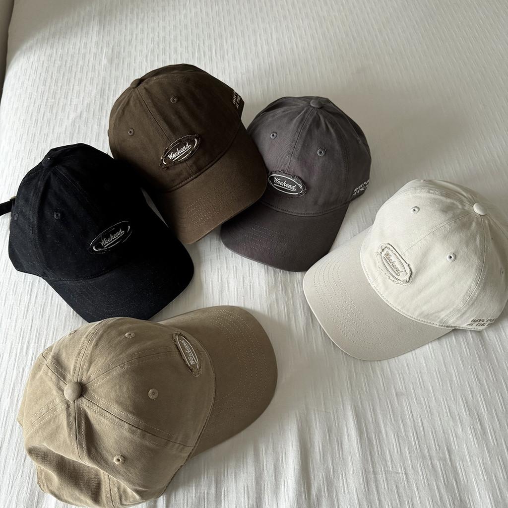 Cotton Baseball Cap For Women With Sun Protection And Embroidered Letters For Casual And Chic Style