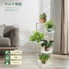 GIBLEA Flower 5 Flower Houseplant Bonsai Planter Easy Assembly Stand, Indoor, Tiers, Stand, Stand, Wooden, Shelf, Stand, Stylish, Step-like,