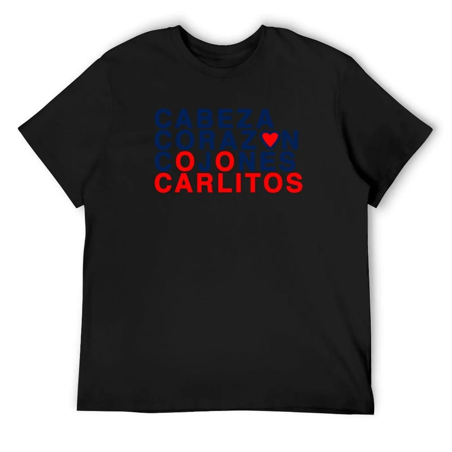 

Cabeza, Corazón, Cojones, Carlitos T-Shirt animal prinfor boys baggy shirts street wear Short sleeve tee men XXXXXL різнокольоровий