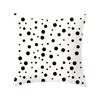 Simple Style Home Decoration Abstract Geometric Grid Black and White Lines Light Luxury Sofa Waist Support Pillow Cover Cushion