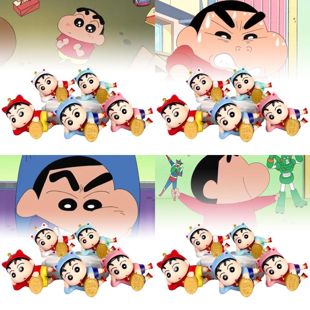 Cute And Adorable Crayon Shin-chan Figure Pvc Material 7.5cm Height Collectible Toy