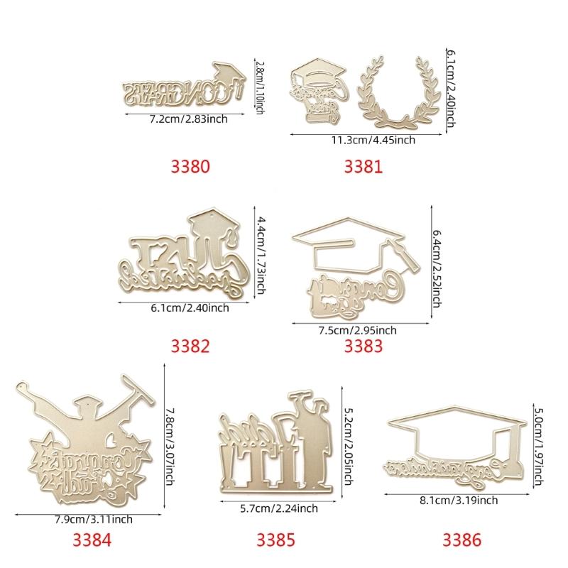Metal Die Cuts Graduation Embossing Stencil Cutting Dies for Card Making Scrapbooking Paper Craft DIY Template Handmade
