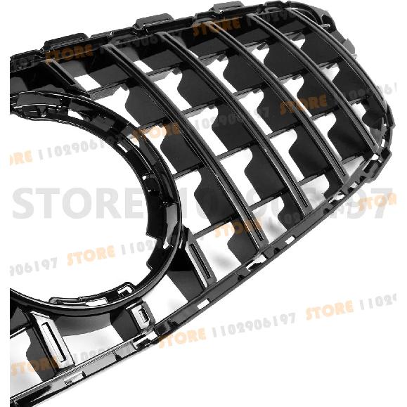 for Mercedes Benz 2015-2018 2019-2021 W205 C-Class C180 C200 C250 C300 C400 GT Front Bumper Grille Hood Grill With Camera Hole
