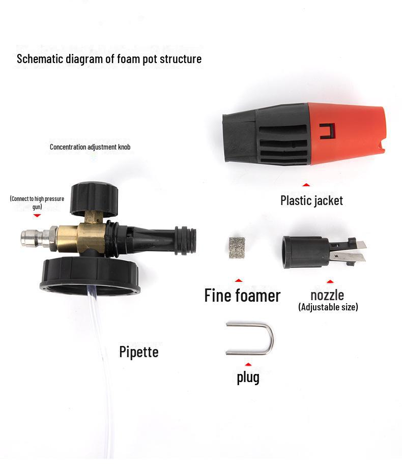 Pistol de pulverizare cu spumă de înaltă presiune pentru spălarea auto