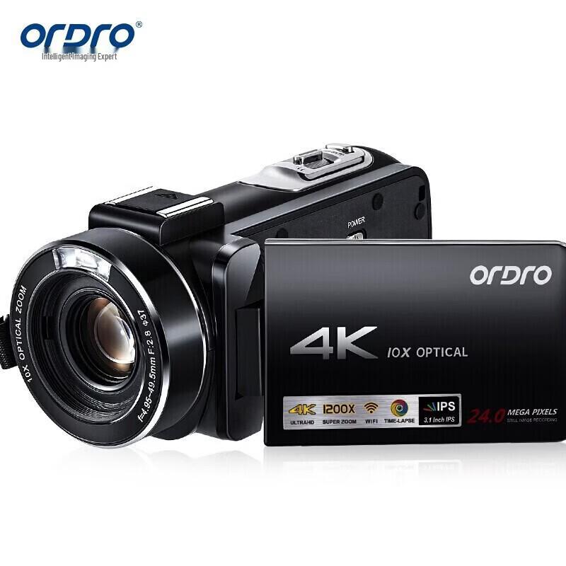 

ORDRO AC7 4K Professional Handheld Camcorder with 10x Optical Zoom (CN version)