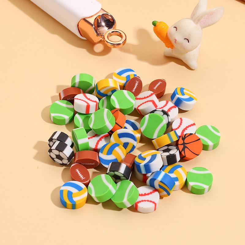 Kreatives Sport-Radiergummi-Set: 6 Stile von Cartoon-Fußball- & Basketball-Radiergummis für Kinder-Schreibwaren & Belohnungen