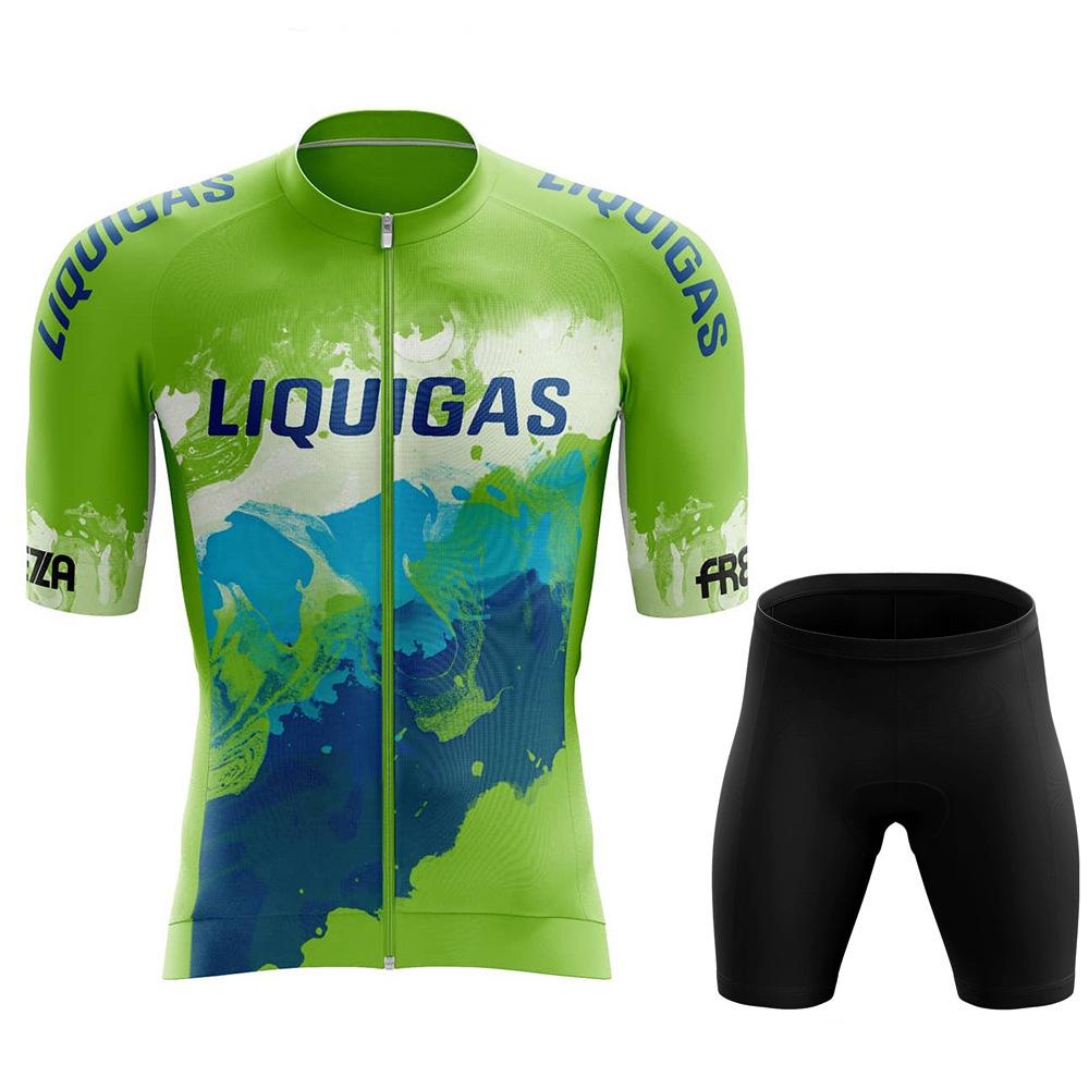 

Men s Short-sleeved Suit Bicycle Road Suit Quick-drying Breathable Mountain Strap Cycling Pants Top 2026 Summer Breathable Cycling Suit Set asian size - 4xl