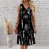 Plus Size V Neck Dress Elegant Wild Grass Floral Print For Suburban Garden Tour