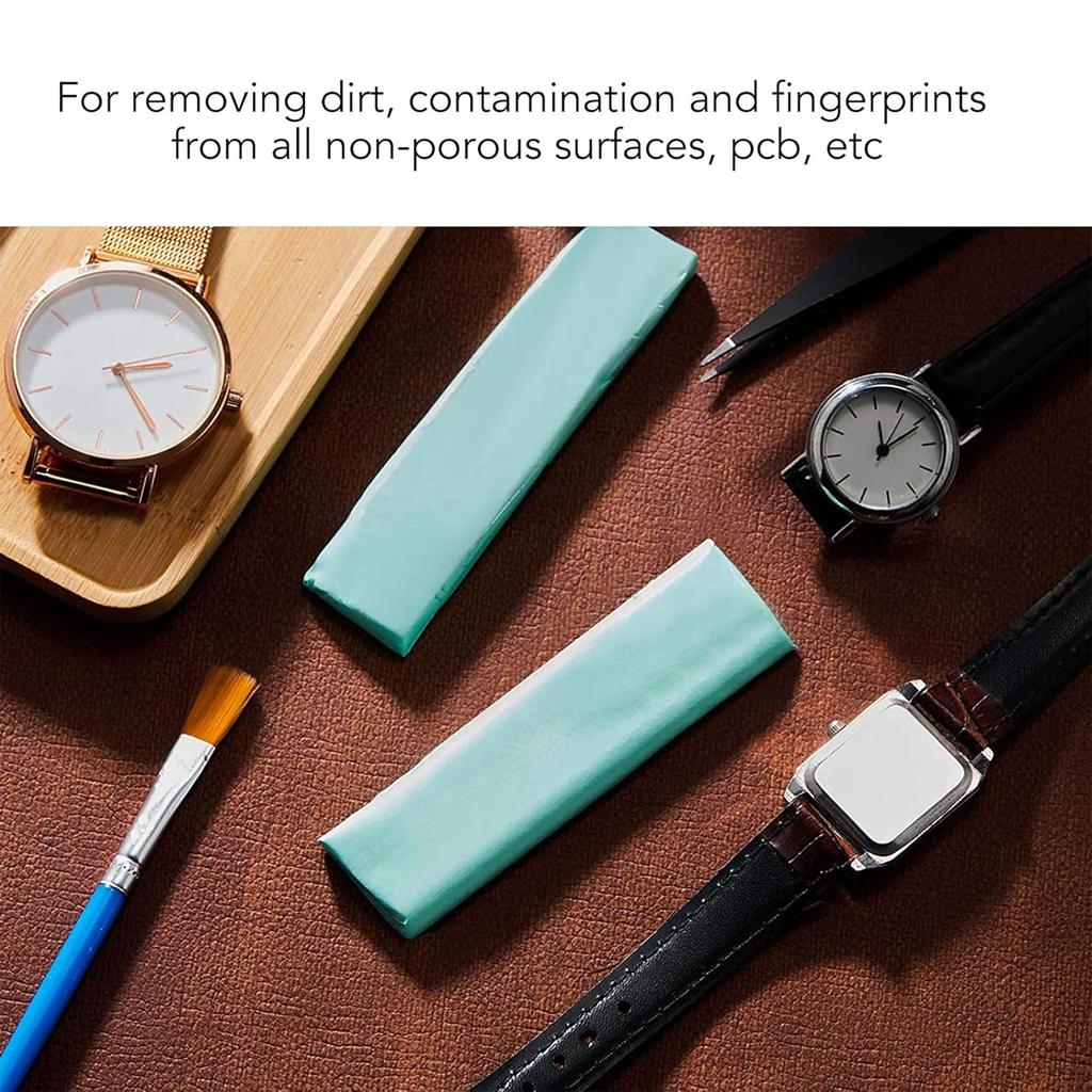 1pcs Green Watch Dust Removal Tool Putty Watch Dial Cleaner for Watchmakers Clean Wood Cleaning Stick Mud Dial Cleaning Tool