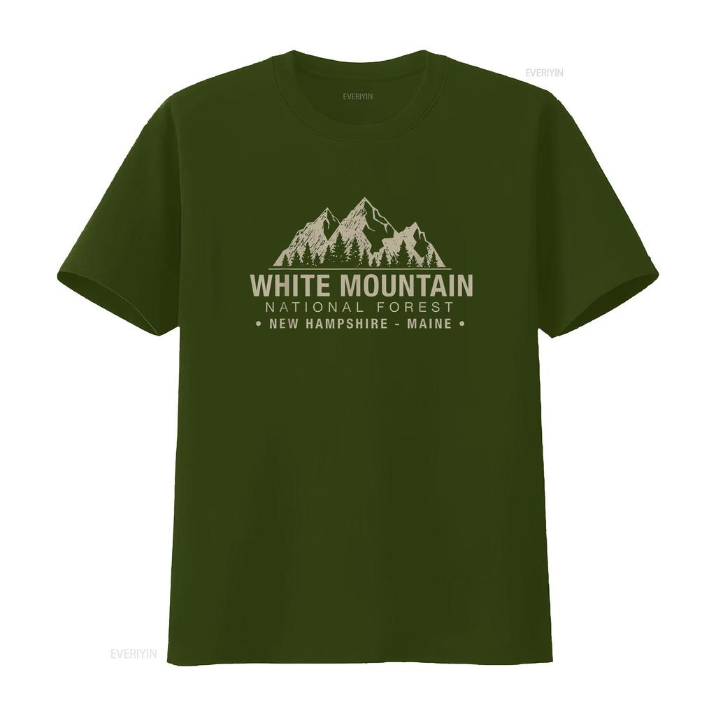 White Mountain National Forest New Hampshire Maine T Shirt vintage Washed Unisex Stylish Top For Everyday Wear homme Casual