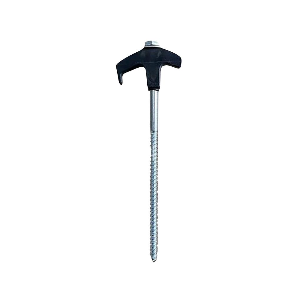 8in Screw In Tent Stakes - Ground Anchors Screw In, Tent Pegs Camping Stakes, Metal Threaded Tent Spikes, Heavy Duty Tent Stakes Tent Pegs