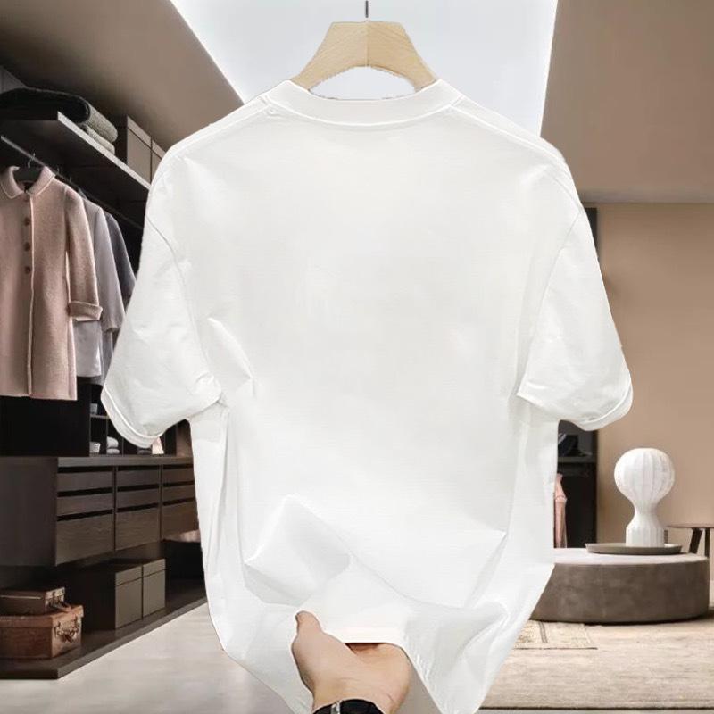 Couples Cotton T-Shirt Short Sleeve Black White Tops Breathable Comfortable Soft Casual Sport Tees