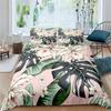 Dandelion Duvet Cover Microfiber Tropical Monstera Leaves Flowers Bedding Set Queen 3D Print Daisy Floral Comforter Cover Decor