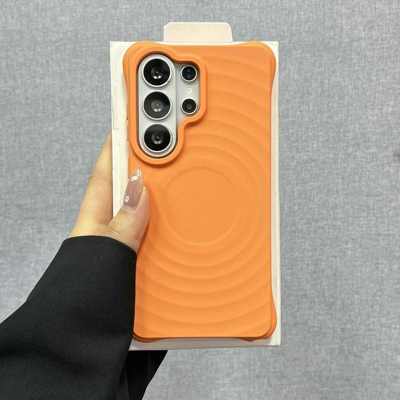 Original Liquid Water Ripple Magnetic Silicone Case For Samsung Galaxy S26 S25 S24 S23 Ultra Plus For Magsafe Charging Cover