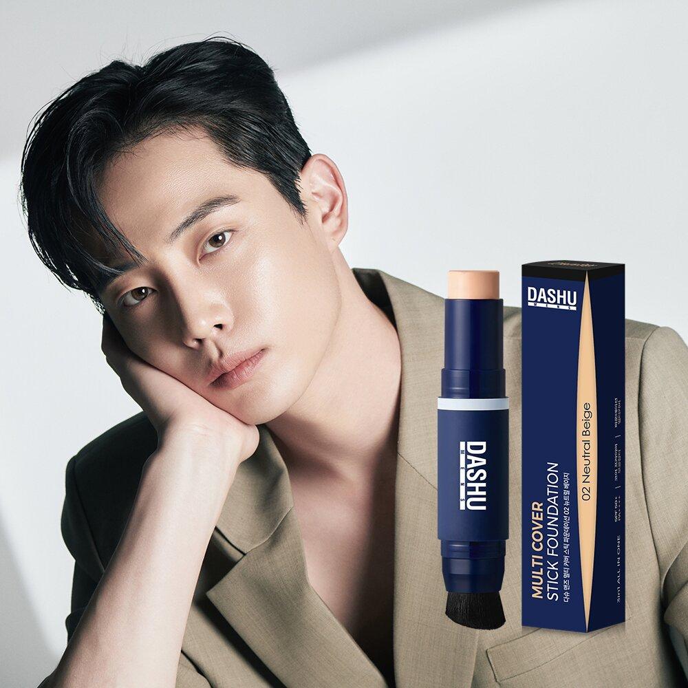 DASHU Men s Cover Stick Foundation #02 Neutral Beige