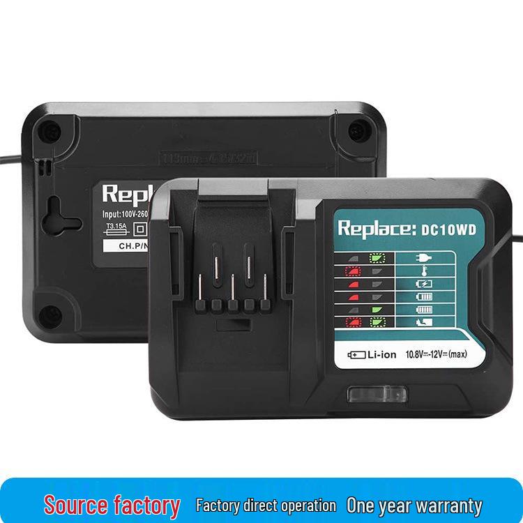 Makita DC10WD Charger Replacement for 10.8V-12.6V Lithium Battery BL1021B